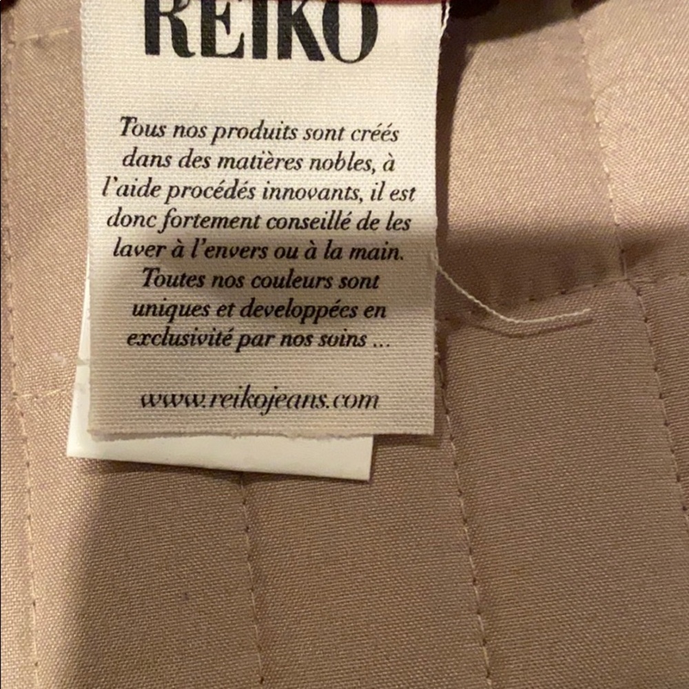 Reiki Red Pleather Jeans Size 27 View 6